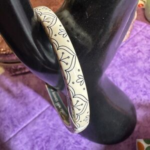 Brighton Black and White Enamel Bracelet